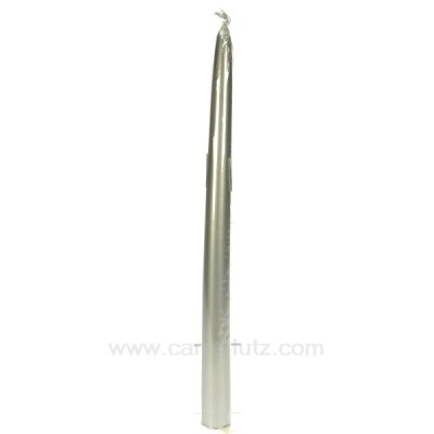 CL31002036  Bougie flambeau argent Point à la ligne 4,80 €