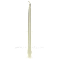 CL31002037  Bougie flambeau nacre Point à la ligne 4,60 €