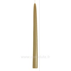 CL31002039  Bougie flambeau taupe Point à la ligne 2,20 €