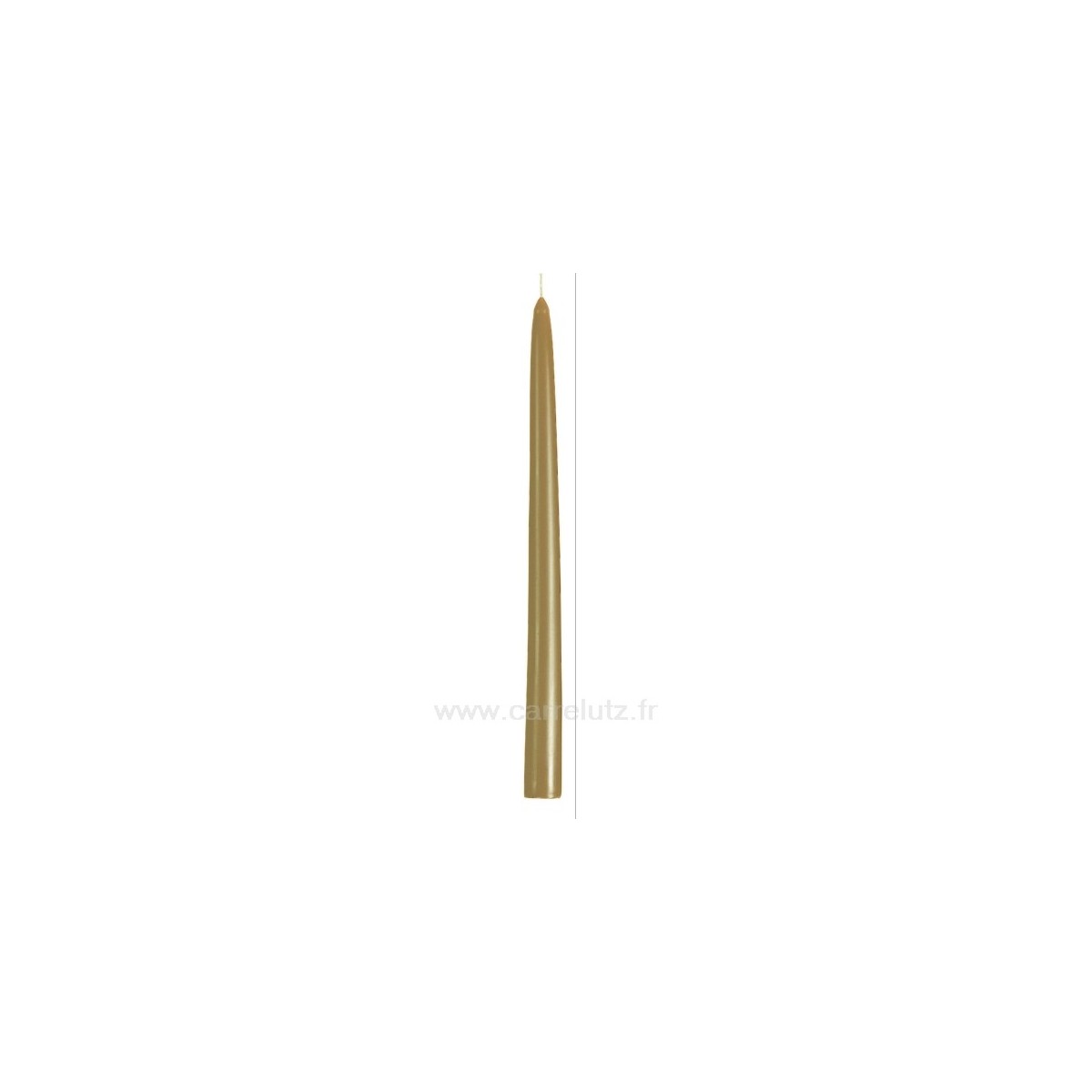 CL31002039  Bougie flambeau taupe Point à la ligne 2,20 €