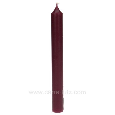 CL31003011  Bougie classique bordeaux Point à la ligne 1,50 €