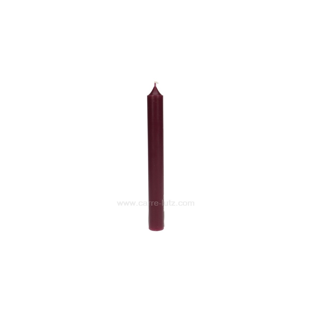 CL31003011  Bougie classique bordeaux Point à la ligne 1,50 €