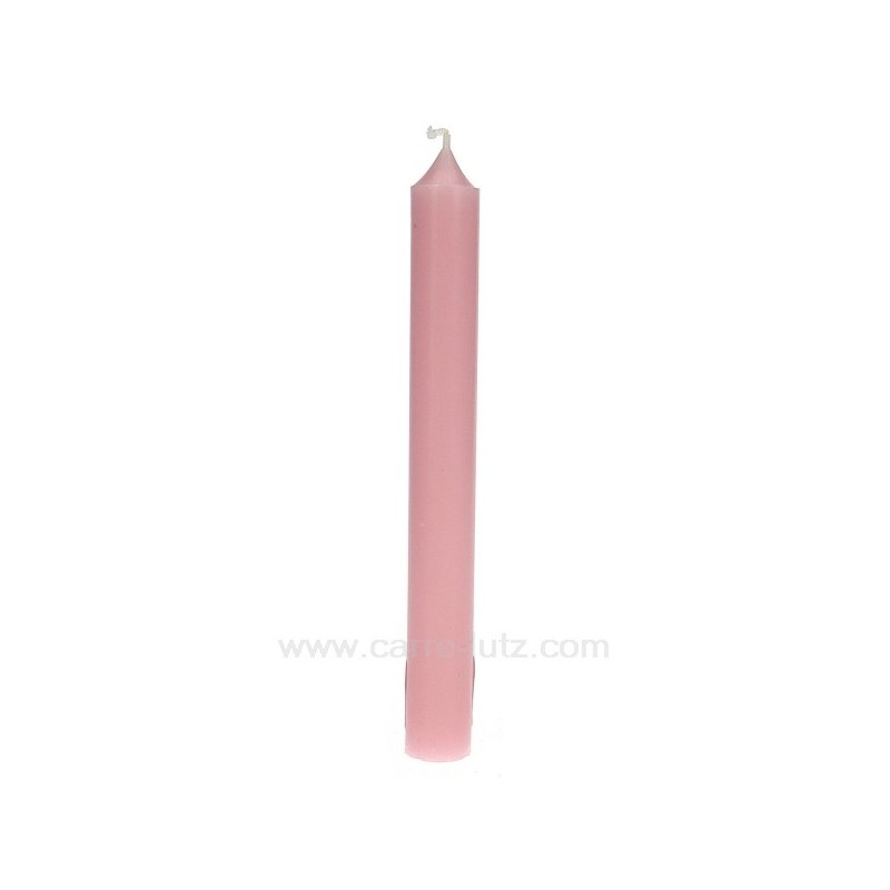 CL31003014  Bougie classique rose bonbon Point à la ligne 1,40 €