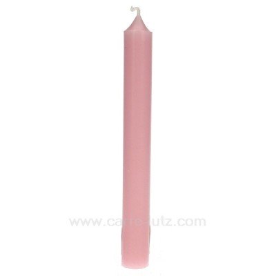 CL31003014  Bougie classique rose bonbon Point à la ligne 1,40 €