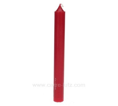 CL31003015  Bougie classique rouge Point à la ligne 1,60 €