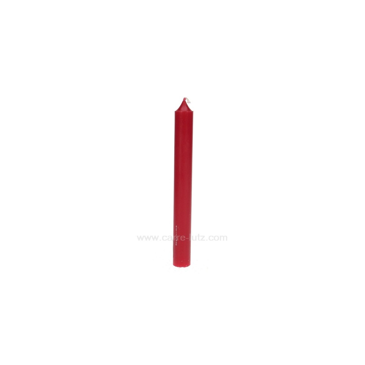 CL31003015  Bougie classique rouge Point à la ligne 1,60 €