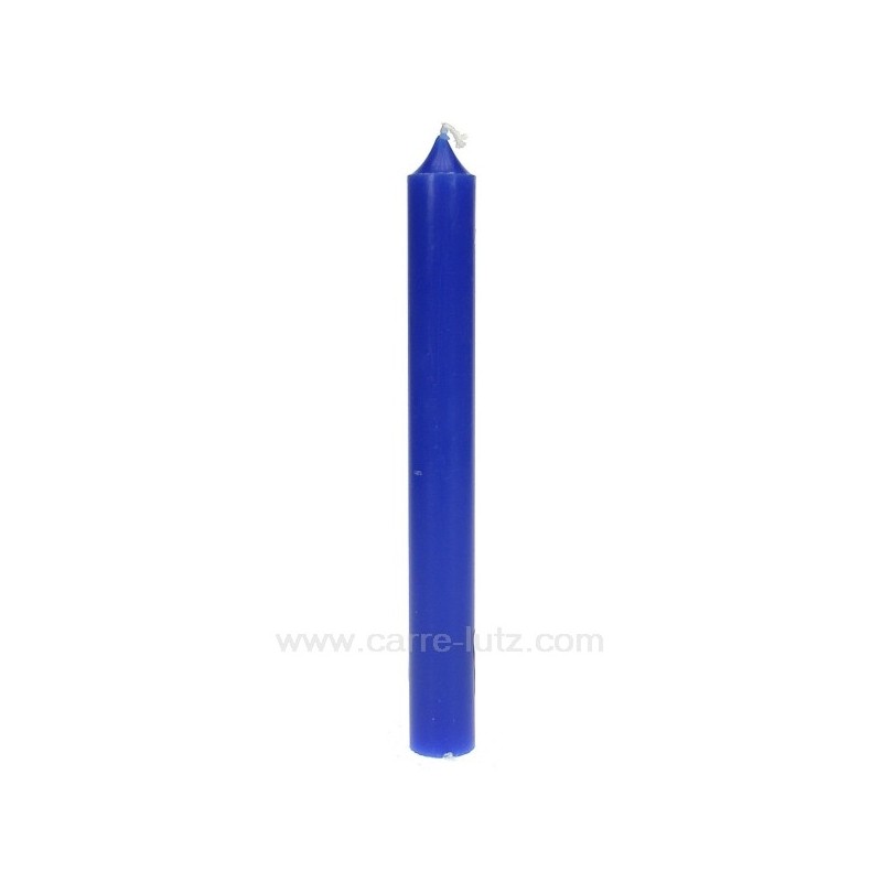 Bougie classique bleu cobalt Point à la ligne