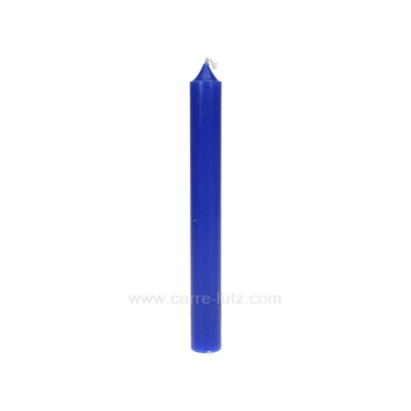 CL31003021  Bougie classique bleu cobalt Point à la ligne 1,40 €