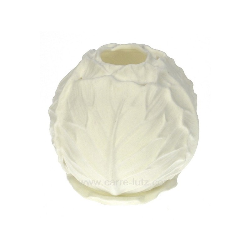 CL31005006  Photophore chou en porcelaine blanche Point à la ligne 18,50 €