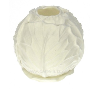 CL31005006  Photophore chou en porcelaine blanche Point à la ligne 18,50 €