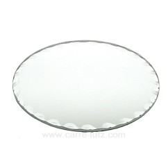 CL31005011  Miroir rond tour dentelé diamètre 12,5 cm Point à la ligne 5,00 €