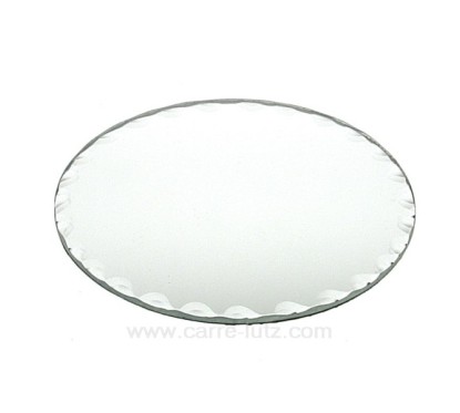 CL31005011  Miroir rond tour dentelé diamètre 12,5 cm Point à la ligne 5,00 €