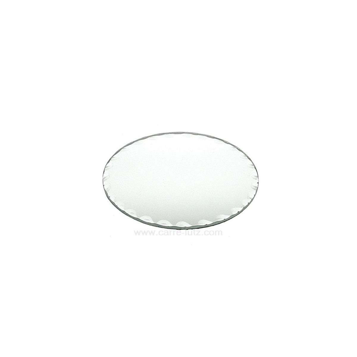 CL31005011  Miroir rond tour dentelé diamètre 12,5 cm Point à la ligne 5,00 €