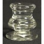 Petit bougeoir en verre hauteur 6 cm Point à la ligne
