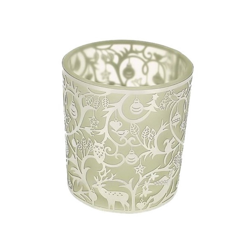 CL31005045  Photophore verre et métal décoration de noël 11,30 €