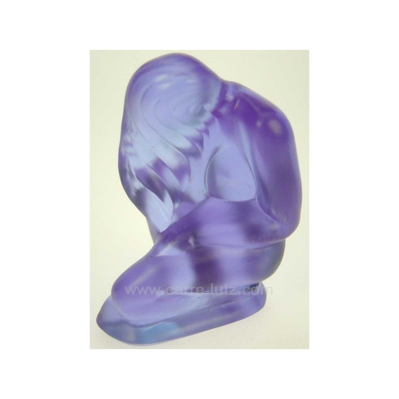 CL40000044  Vénus en pate de verre violet hauteur 9.5 cm cristal de paris 83,60 €