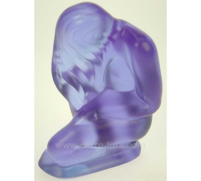 CL40000044  Vénus en pate de verre violet hauteur 9.5 cm cristal de paris 83,60 €