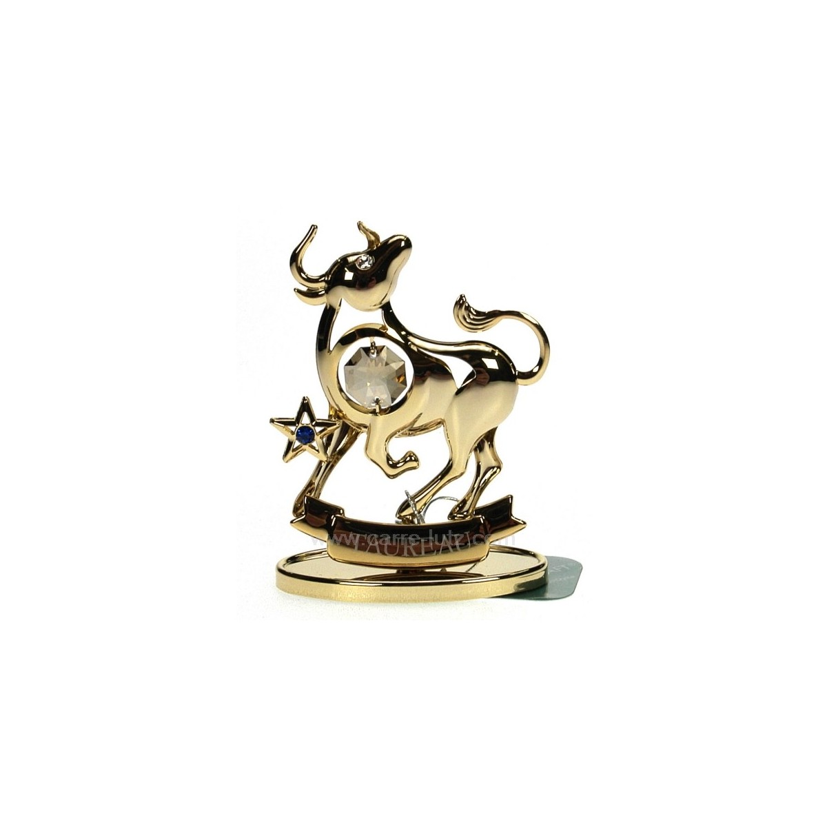 CL40002001  Signe astral Taureau en métal doré et cristaux de Swarovski 36,00 €