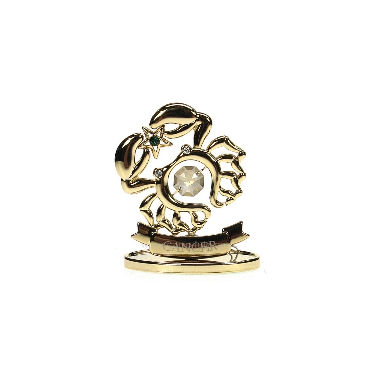 CL40002003  Signe astral en métal doré et cristaux de Swarovski 36,00 €