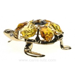 CL40002012  Tortue or en métal doré et cristaux de Swarovski 29,80 €