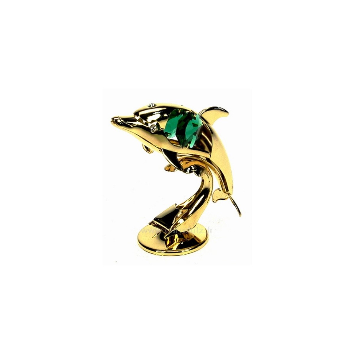 CL40002035  Dauphin en métal doré à l or fin et cristaux de Swarovski Crystocraft  19,60 €