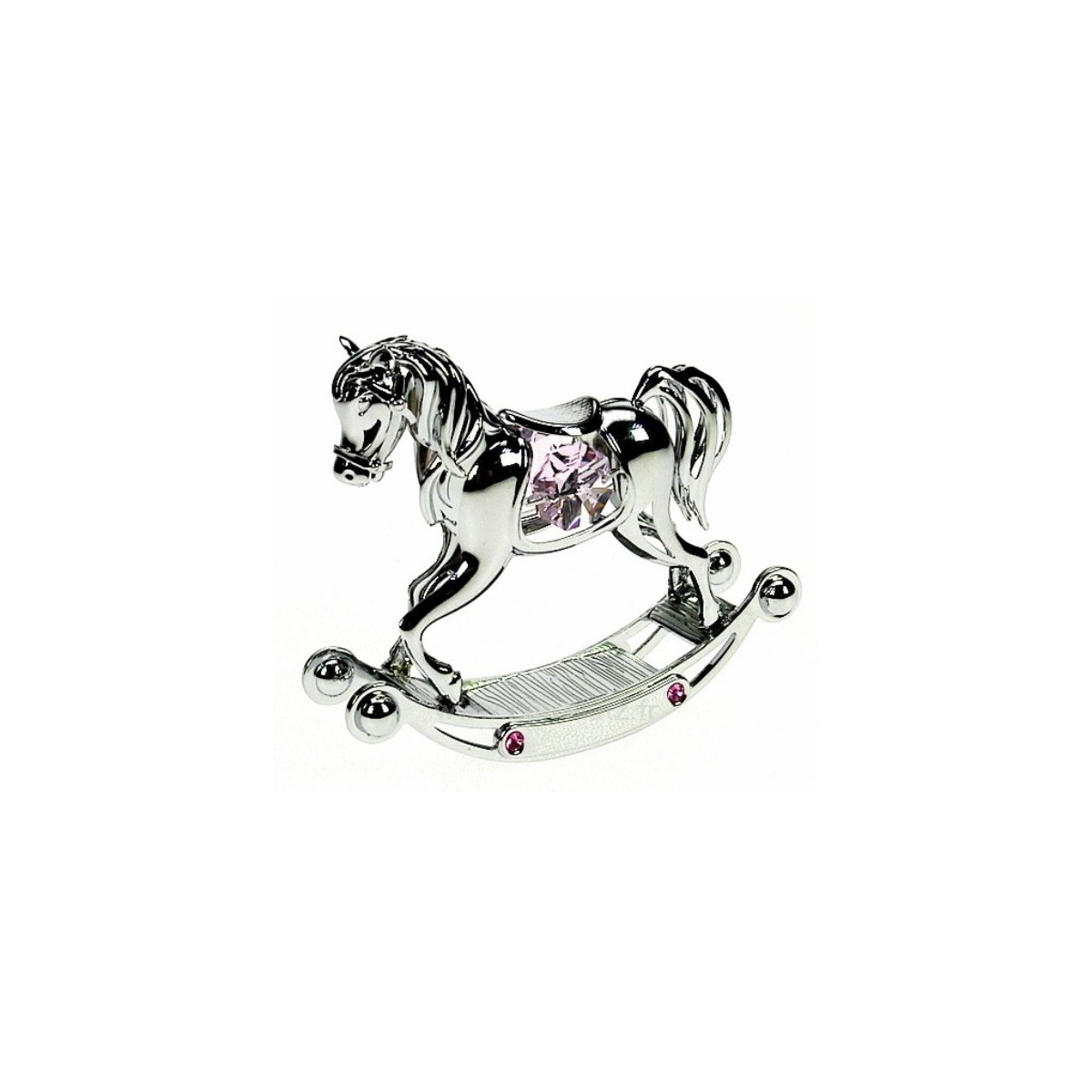 CL40002042 Cheval à bascule en métal argent et cristaux de Swarovski 40,60 € CL40002042 Cheval à bascule en métal argent et cristaux de Swarovski 40,60 €