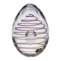 CL40004010  Oeuf cristal de bohéme Artcristal sprirale mauve 38,20 €