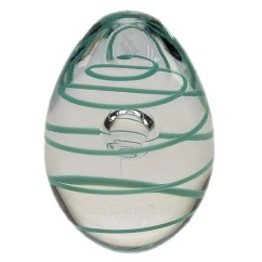 CL40004012  Oeuf cristal de bohéme Artcristal sprirale turquoise 38,20 €