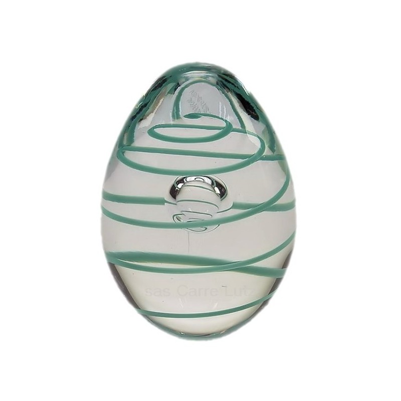 CL40004012  Oeuf cristal de bohéme Artcristal sprirale turquoise 38,20 €