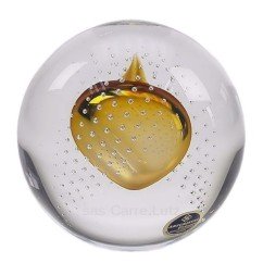 CL40004015  Boule cristal de bohéme Artcristal inclusion jaune 38,20 €