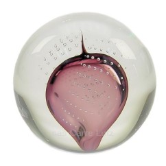 CL40004016  Boule cristal de bohéme Artcristal inclusion mauve 38,20 €