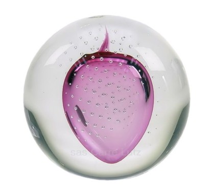 CL40004017  Boule cristal de bohéme Artcristal inclusion rose 39,20 €