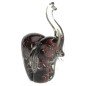 Eléphant en verre couleur violet marbré blanc The Juliana Collection