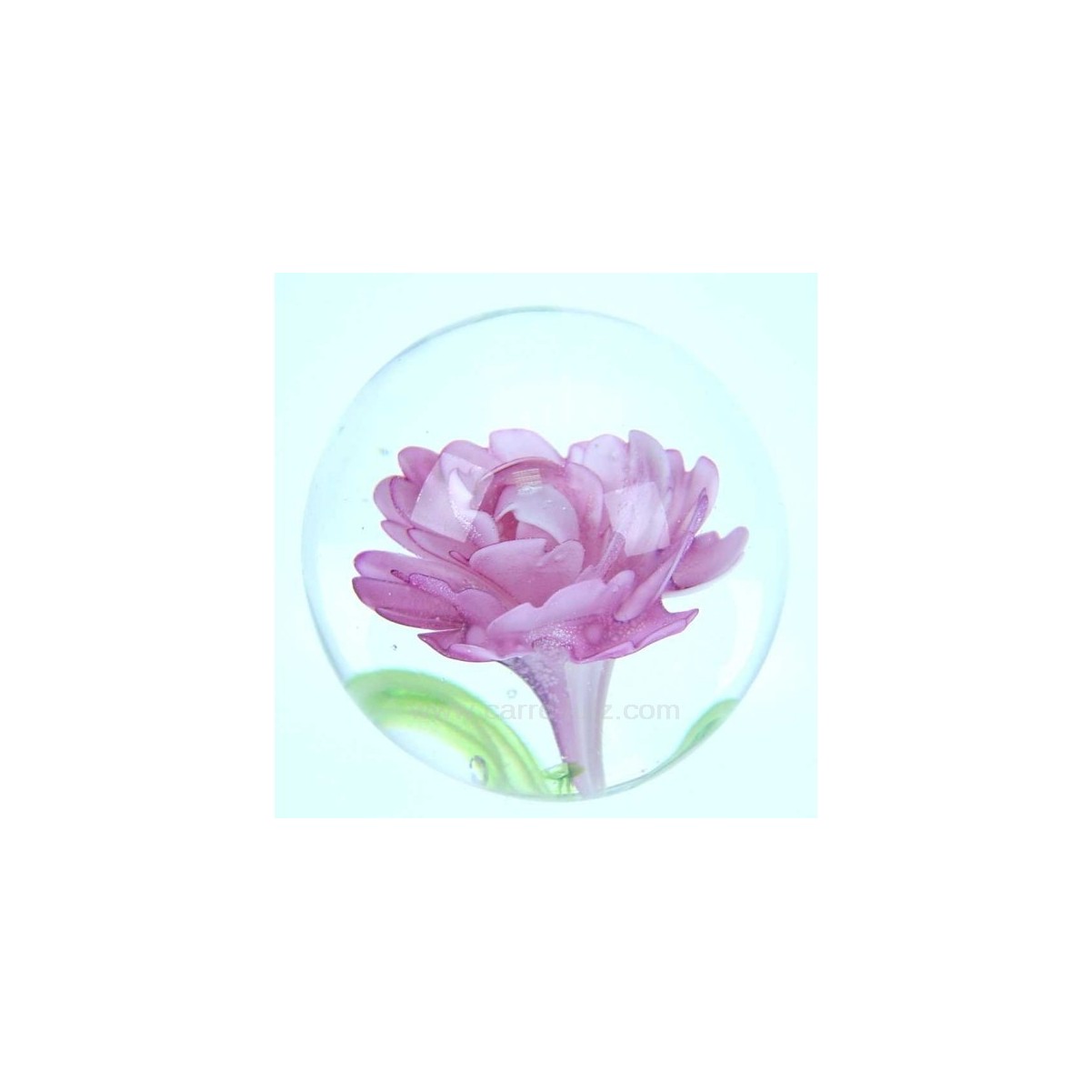 CL41000016  Sulfure décor décor fleur rose diamètre 7 cm 15,00 €