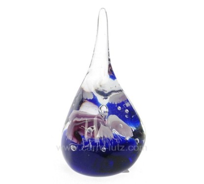 Sulfure poire bleue hauteur 13 cm