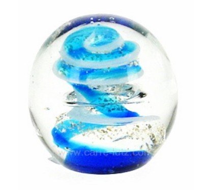 CL41000045  Sulfure ronde bleue et or diamètre 6,5 cm 18,20 €