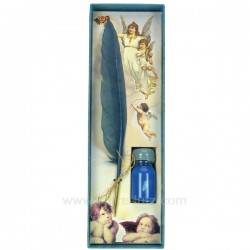 Coffret ange plume bleu Cadeaux - Décoration CL42000027, reference CL42000027