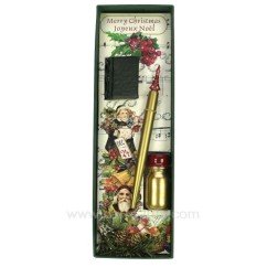 CL42000032  Coffret Noel plume or/rouge 22,60 €