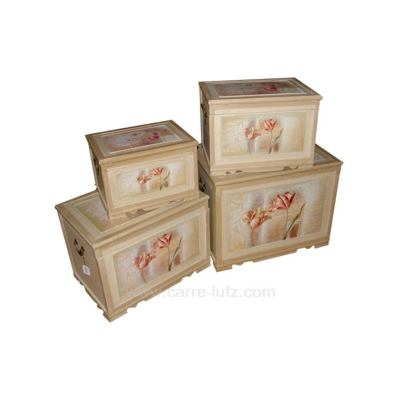 CL45000110  Serie de 4 coffres bois fleurs 337,50 €