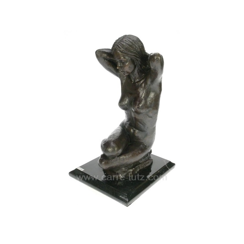 Sculpture bronze Merveilleuse de Katia Maura hauteur 36 cm