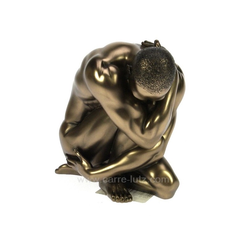 CL46101014  Sculpture en materiaux composite patiné bronze homme nu hauteur 9,5 cm 63,00 €