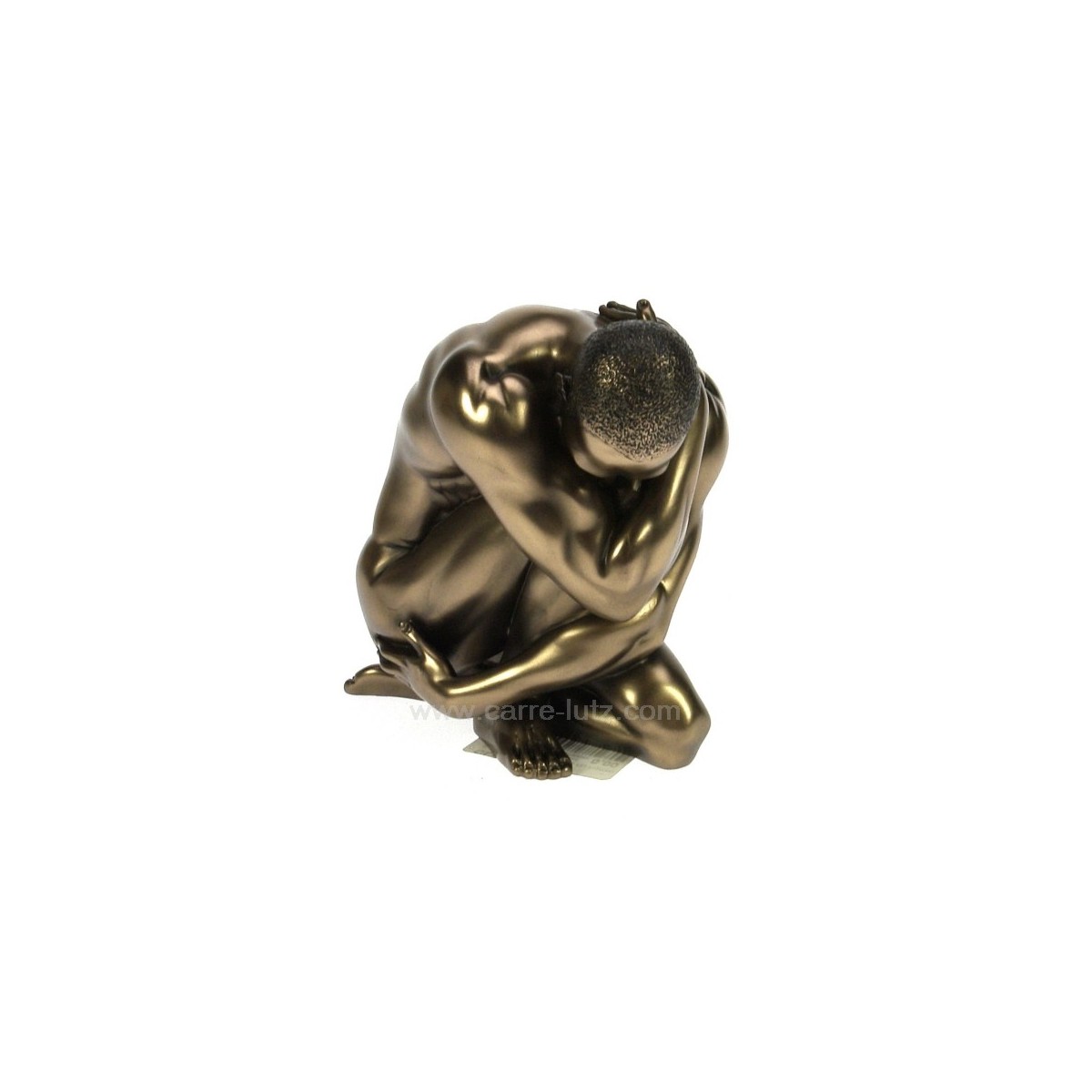 CL46101014  Sculpture en materiaux composite patiné bronze homme nu hauteur 9,5 cm 63,00 €