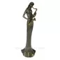 Sculpture en materiaux composite patiné bronze Eféa saxophone hauteur 34 cm