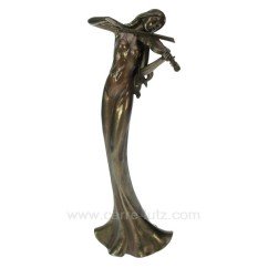 CL46101028  Sculpture en materiaux composite patiné bronze Eféa violon hauteur 33,5 cm 77,10 €