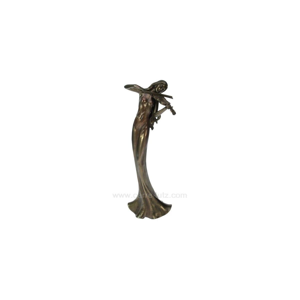 CL46101028  Sculpture en materiaux composite patiné bronze Eféa violon hauteur 33,5 cm 77,10 €