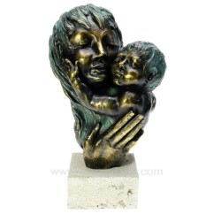 CL46101042  Sculpture en materiaux composite patiné bronze Attachement de Andres Gomez hauteur 33 cm 375,30 €