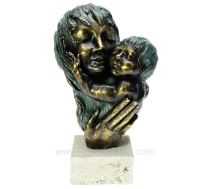 CL46101042  Sculpture en materiaux composite patiné bronze Attachement de Andres Gomez hauteur 33 cm 375,30 €