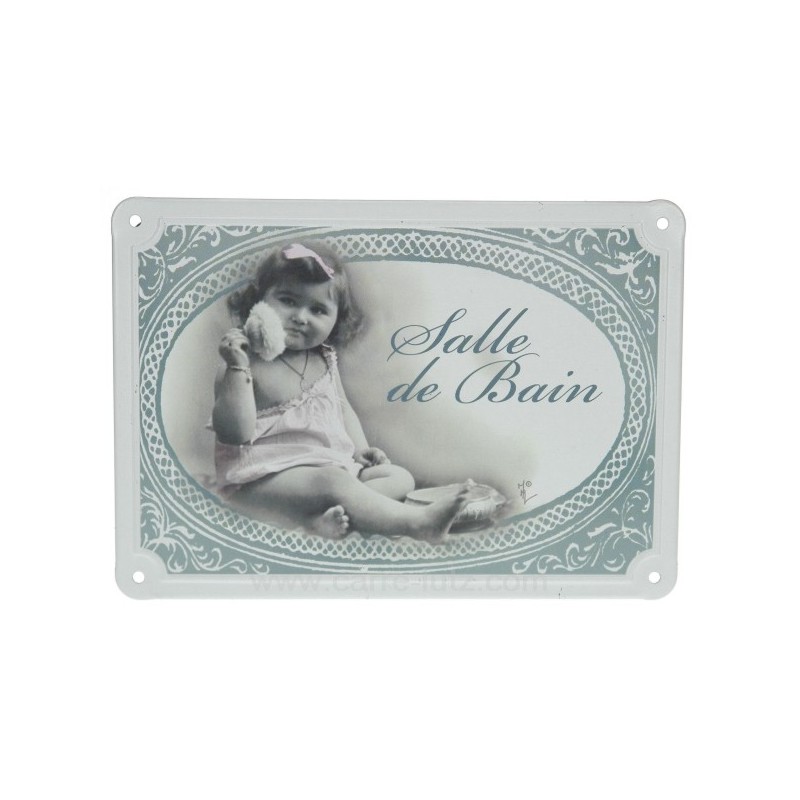 CL46300111  Plaque de porte SDB fille 7,50 €