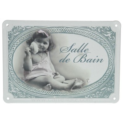 CL46300111  Plaque de porte SDB fille 7,50 €