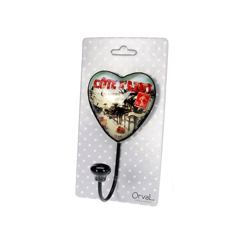 Accroche torchon coeur Orval Créations Cannes cote d'azur